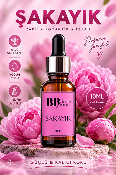 bath box Şakayık Esansiyel Uçucu Koku Yağı Buhurdanlık Difüzör Esansı Oda Kok...