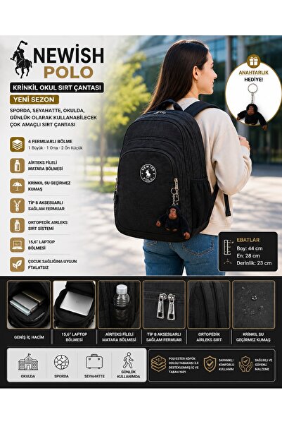 Newish Polo Školski ranac - Crinkle (NOVA SEZONA)
