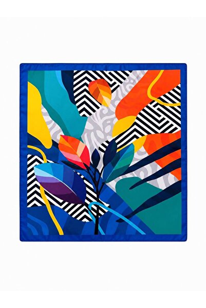 Axesoire 13741 Eșarfă bandană multicoloră cu modele asortate 50x50 cm