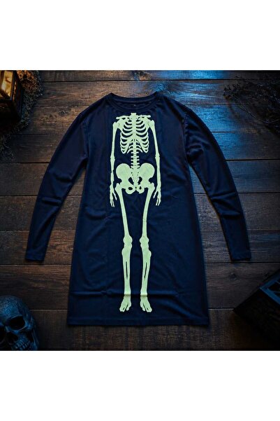 decotoys Pelerina schelet Halloween copii