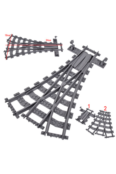 Choice18 Stytle J City Trains Flexible Tracks Forked Straight Curved Soft Rai...
