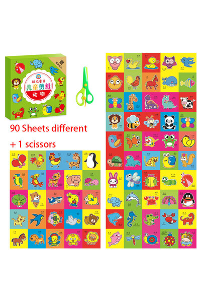 Choice4 91pcs 49-91pcs Learn Scissor Skills Cut Paper Craft Toys Safety Sciss...