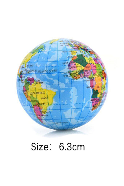 Choice 1PCS Earth6.3CM Stress Balls Bulk Soft Sponge Squeeze Fidget Toys For ...