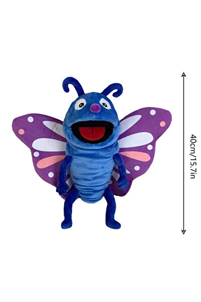 Choice about 30cm Butterfly Hand Puppets Kids Toys Plush Insects Animal Cater...