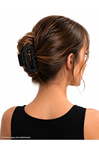 AXE SPORTSWEAR Women's Embossed Textured Latch Buckle Hair Clip Latch Buckle