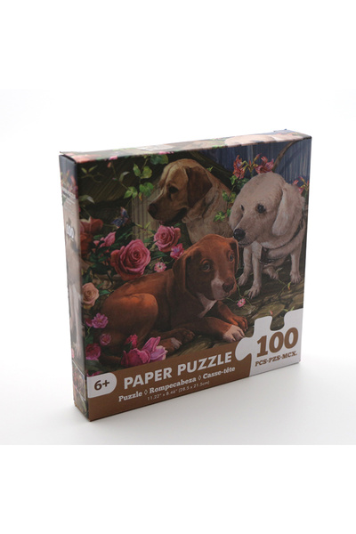 Choice Three Dogs 100 Pieces Jigsaw Puzzle Assembling Picture Cartoon Animals...