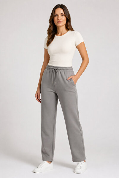 Bravie Women's Straight Leg Sweatpants Gray 3011