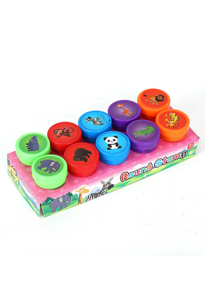 Choice5 10PCS Wildlife 10Pcs Mix Cute Cartoon Stamps Boxed Assorted Seals Set...
