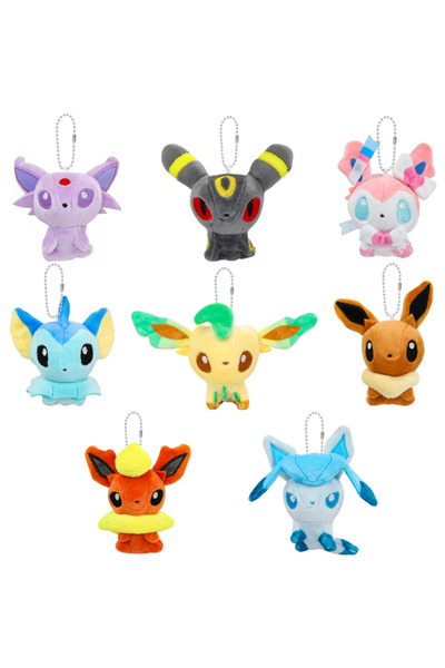 Choice 8Pcs Eevee Umbreon Sylveon Espeon Vaporeon Plush Toys Keychain Sylveon...