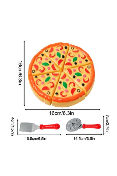 Choice Set Kids Pizza Cutting Toy Simulation Plastic Pizza Dinette Child Toy ...