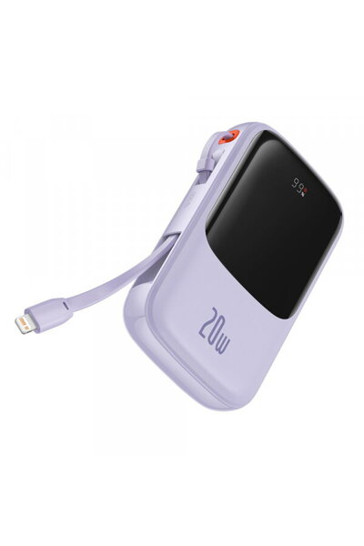 Baseus Εξωτερική Μπαταρία Qpow Pro, 20000mAh, 20W, QC + PD, 1 x Lightning - 1...