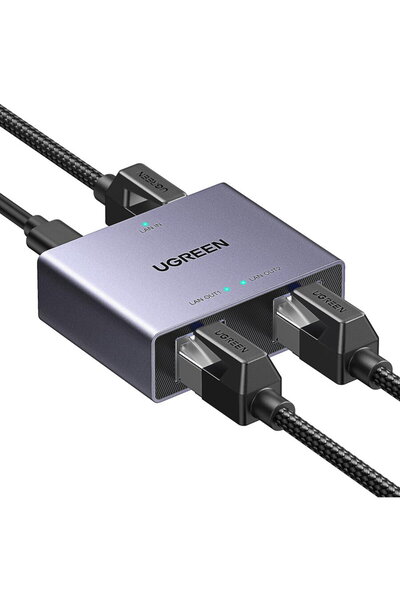 Ugreen NW301 Network Splitter, 1 to 2 Gigabit 1000 Mbit/s, USB, Black