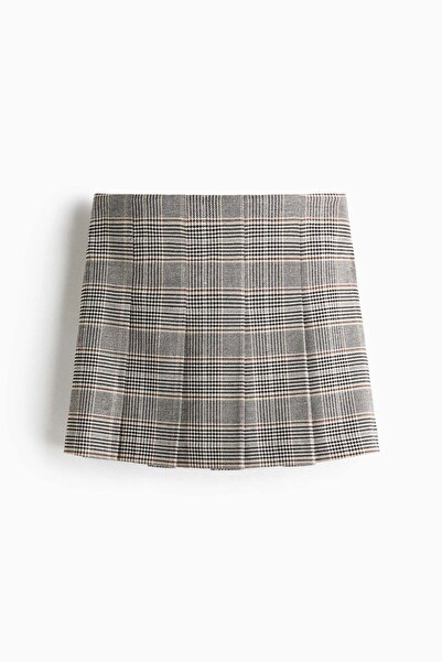 H&M Pleated denim skirt
