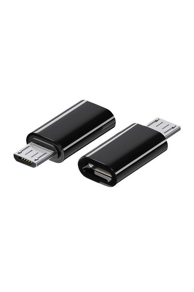 Choice5 Blackplastic2Pcs Mini Type C to Micro USB Android Charging Adapter Co...