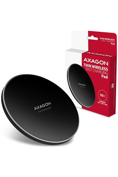 Axagon Incarcator Wireless WDC-P10T, incarcare wireless Qi, Negru