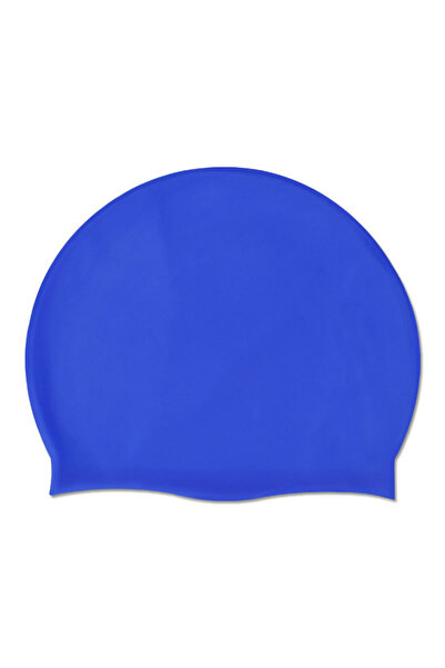 Choice4 One Size YM300 Blue Unisex Adult Silicone Swim Cap Waterproof Swimmin...