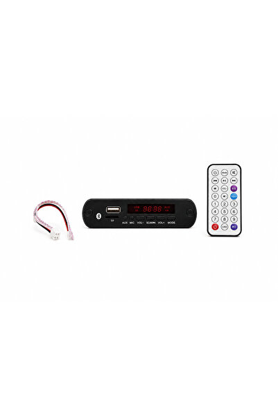 MVLH Bluetooth Oto Teyp Çevirici Aux USB SD Kart Dönüştürücü TF123