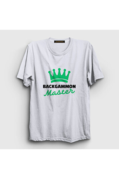 Presmono Unisex beli backgammon majstor, igra backgammon majstor T-shirt 4171...