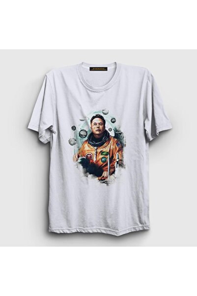 Presmono Unisex beli astronaut nauka Elon Musk T-shirt 330170tt
