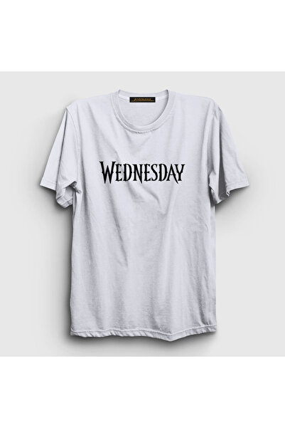 Presmono Unisex White Logo Wednesday Addams Family Addams Family T-shirt365311tt