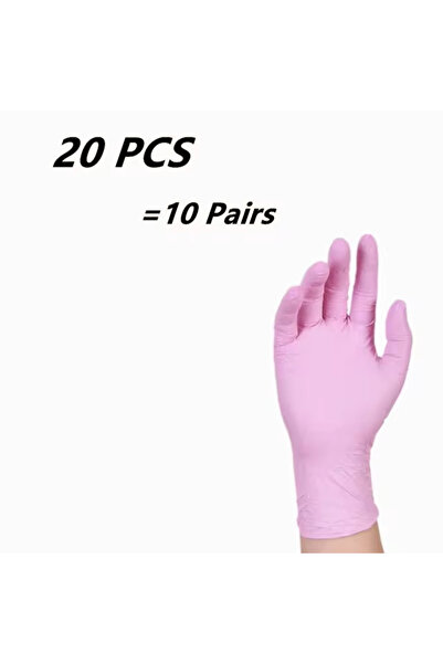 Choice1 Kids Size Kids Pink 20PCS Kids Disposable Nitrile Gloves for 4-12Year...