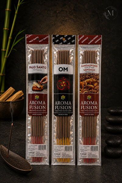 Morey Aroma Fusion 30 Adet Organik Çubuk Tütsü 3 Paket (50 CM - 3 SAAT YANMA ...