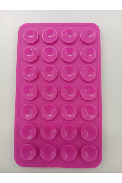 Choice4 Magenta Double-Sided Silicone Suction Cup Phone Holder 28 Pads Univer...