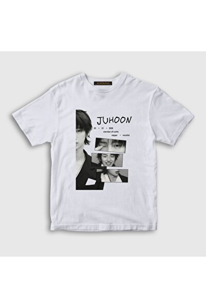 Presmono Unisex Kids White Juhoon K-Pop Cortis T-Shirt 617522Tt
