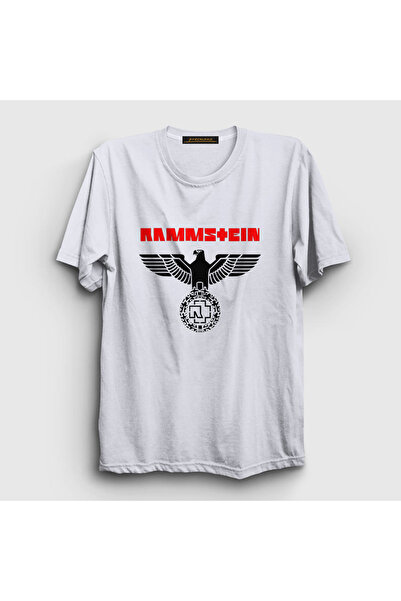 Presmono Unisex beli orao Rammstein T-shirt 105151tt