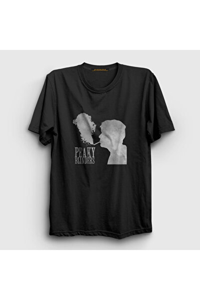 Presmono Unisex crni dim Peaky Blinders T-shirt 202038tt