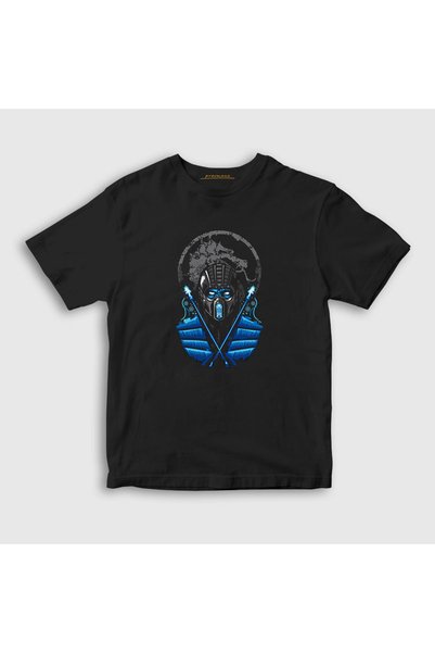Presmono Унисекс дечија црна T-shirt Sub Zero V3 Mortal Kombat 147912tt