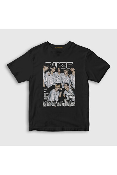 Presmono Unisex Kids Black Talk Saxy K Pop Riize T-Shirt 604929Tt