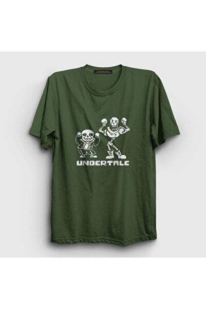 Presmono Tricou unisex Khaki Sans Papyrus Undertale 32266tt