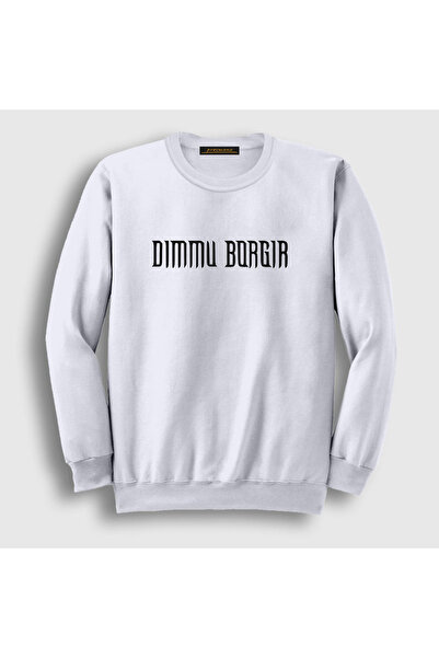 Presmono Unisex bela majica sa Dimmu Borgir logotipom 142332tt