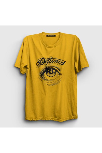 Presmono Unisex žuti Creep Deftones T-shirt 138571tt