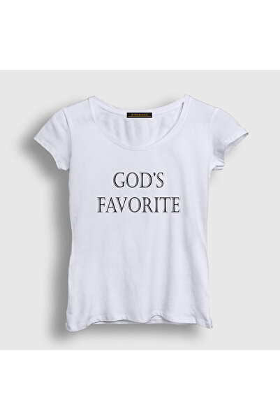 Presmono Women's White God's Favorite T-Shirt 559391Tt