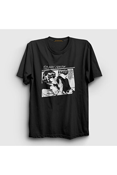 Presmono Unisex Black Goo Sonic Youth T-Shirt 452643Tt