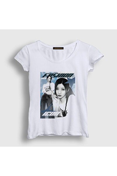 Presmono Women's White Fashion Asa Babymonster T-Shirt 591868Tt