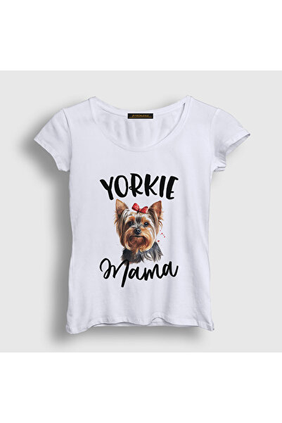 Presmono Γυναικείο μπλουζάκι White Yorkie Mama Mom Yorkshire Terrier Mother 5...