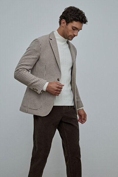 W Collection BEJ AIR DESENLİ CEKET
