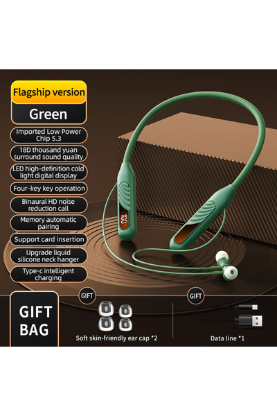 Choice green BT8 Wireless Bluetooth Earphones Headphones Outdoor Sports Heads...