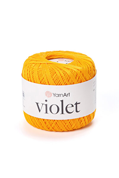 Yarnart Violet - Mercerized Lace Rope Light Orange-5307
