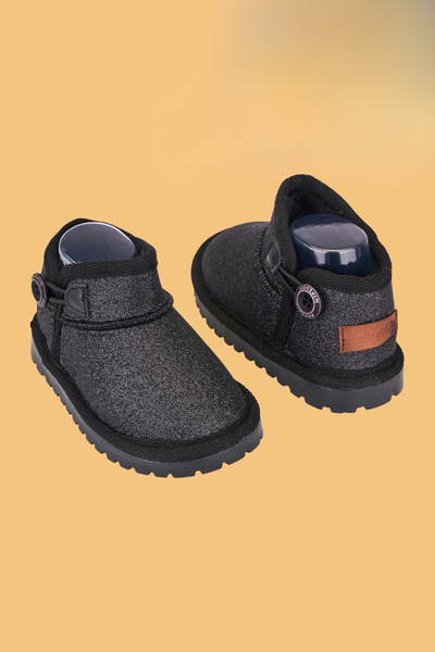 NOBLEKIDS Girl's Glitter Boots Black