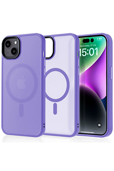 Casey Studios MagSafe калъф iPhone 14 Plus, безжично зареждане, повдигнати ръ...