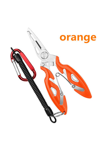 Choice1 orange Fishing Pliers Fish Line Cutter Scissors Mini Fish Hook Remove...