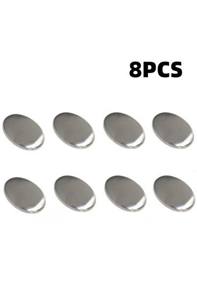 Choice3 8PCS Metal Soap Oval Hand Washer 304 Stainless Steel Deodorant Soap F...