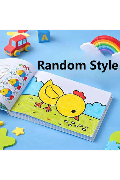 Choice1 3PCS-Random Coloring Book with Doodle Drawing Pages for Relaxation Cr...