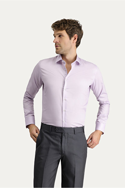Kiğılı Long Sleeve Slim Fit Slim Fit Non Iron Classic Cotton Shirt