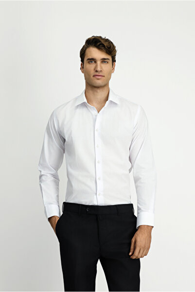 Kiğılı Cămașă clasică din bumbac, cu mânecă lungă, slim fit
