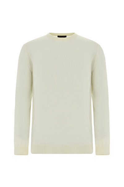 Abdullah Kiğılı Regular Fit Crew Neck Wool / Cashmere Knitwear Sweater
